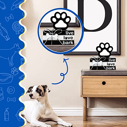 Image of Pinkunn 4 Pcs Dog Wooden Table Decorations Dog Lover Gift Decorative Trays