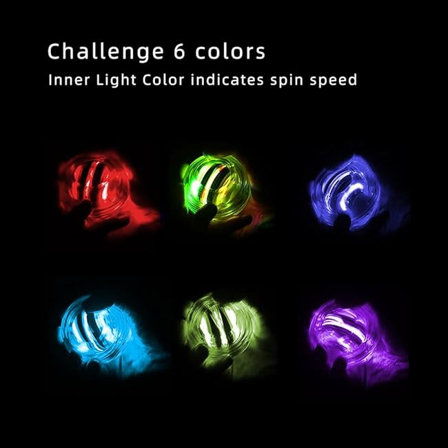 Auto-Start Power Gyro Ball, with LED Light, for Wrist & Forearm Training