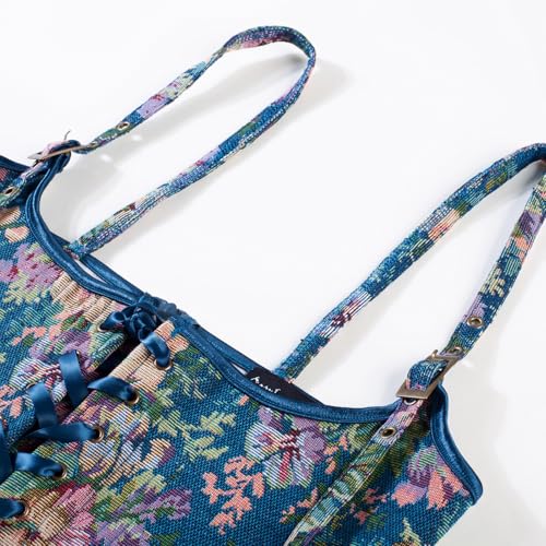 Image of Scarlet Darkness Corset Belt for Women Floral Renaissance Underbust Corset