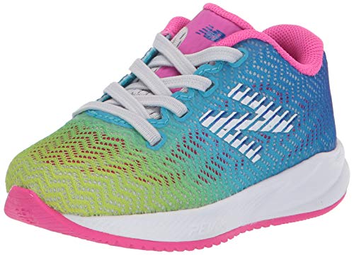 New Balance Kid's FuelCore Velocirun V1 Bungee Running Shoe, Summer Fog, 7.5 W US Toddler
