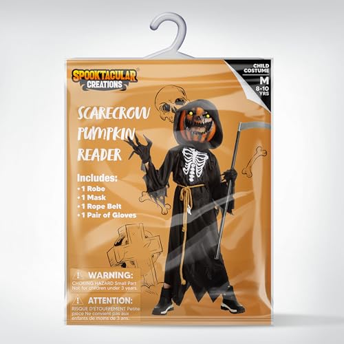 Disfraz Halloween Niño Espantapájaros Calabaza con Mascara miniatura 6
