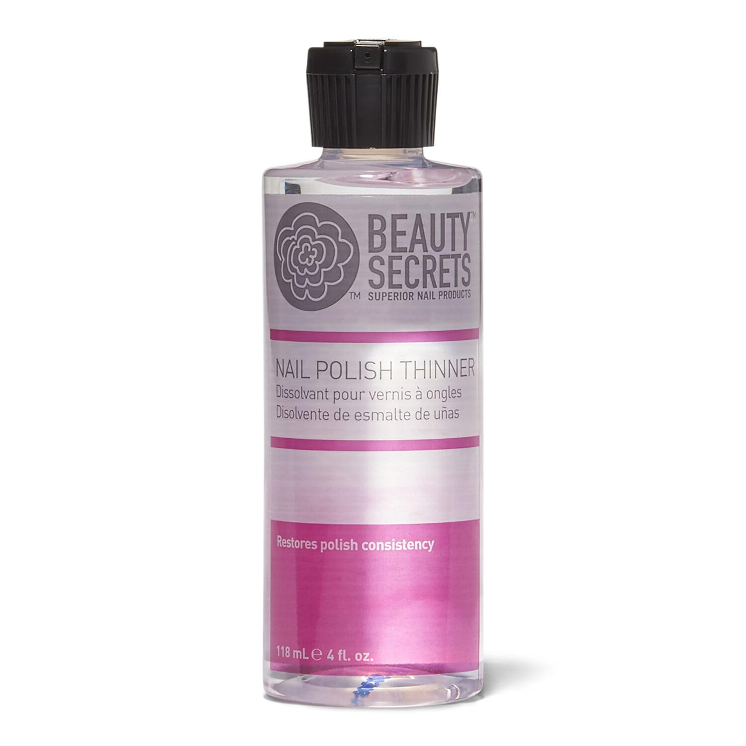 Beauty Secrets Drip & Clog Proof Nail Glue Bundled with Nail Polish Thinner 4 fl oz. by Beauty Secrets