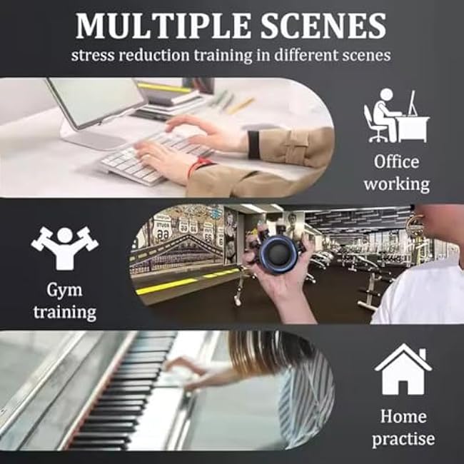 Adjustable Silicone Hand Grip Strengthener - 5-in-1 Multi-Resistance Trainer for Fingers/Forearm/Wrist, Portable Non-Slip Grip Builder with Gift Box,Boosts Finger Mobility & Forearm Power (A 1pcs)