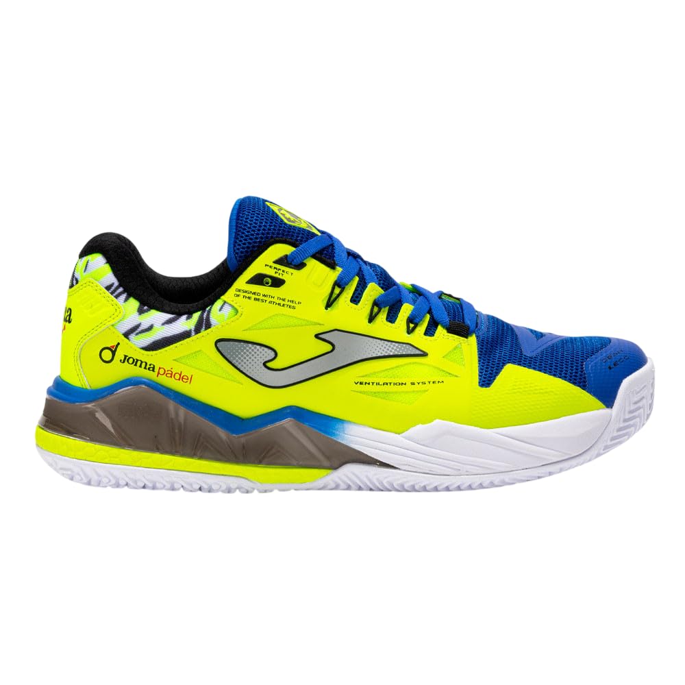Joma Spin Men 2509, Zapatillas de pádel Hombre, Royal Yellow, 45 EU
