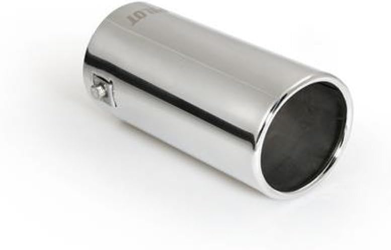 Cartuner Sports Exhaust Tail Pipe 76 mm Round Stainless Steel Look Exhaust Cover 35 – 62 mm