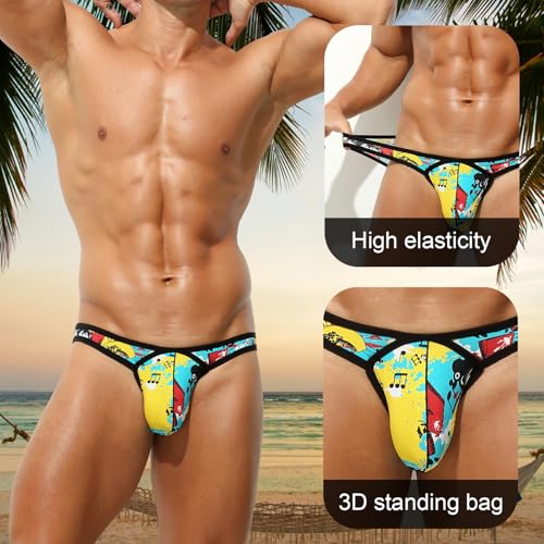 KAREN SPACE Sexy Mens Underwear Briefs, Ice Silk Underwear Breathable Sexy Panties3