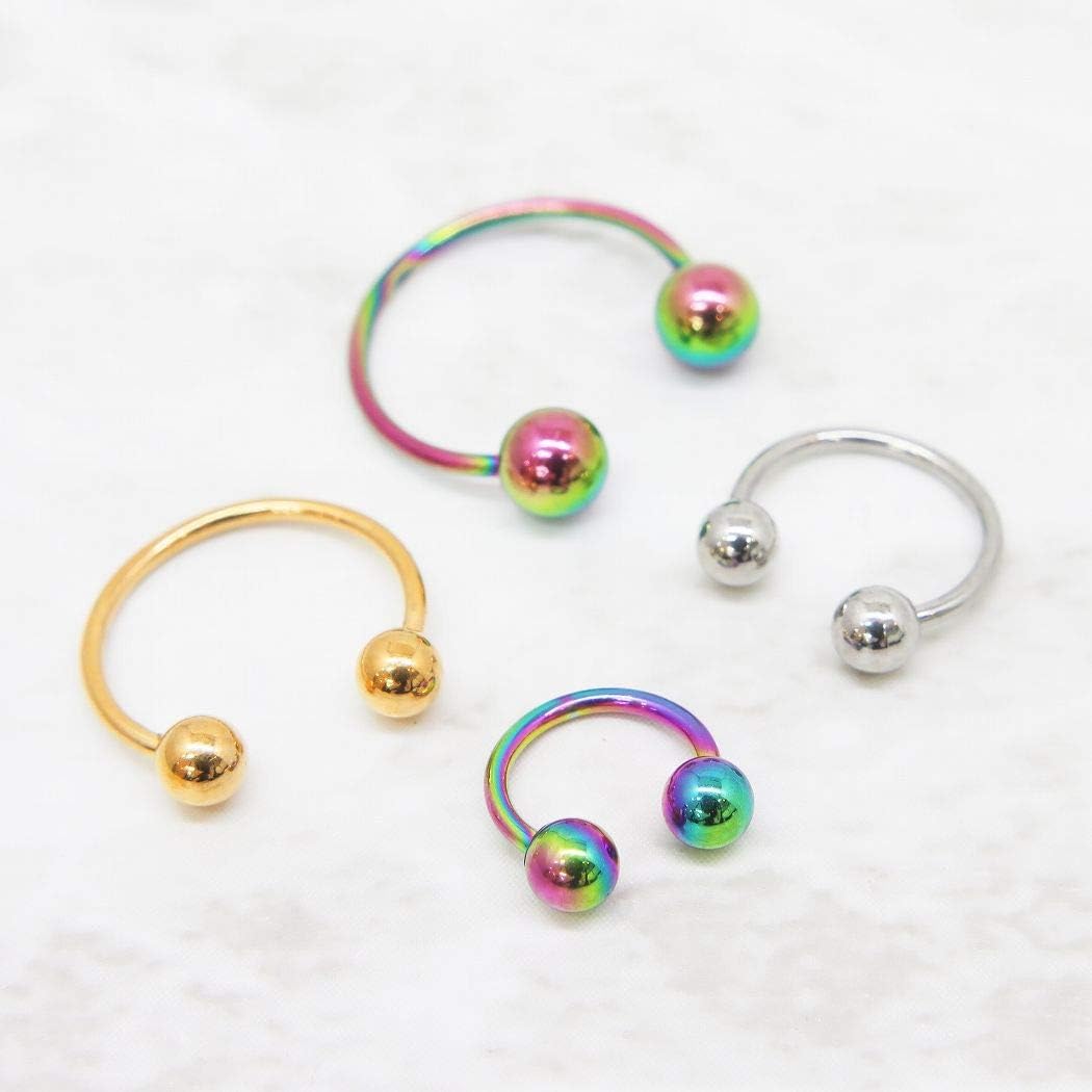 Amazon | [UNI STONE] サーキュラーバーベル ボディピアス