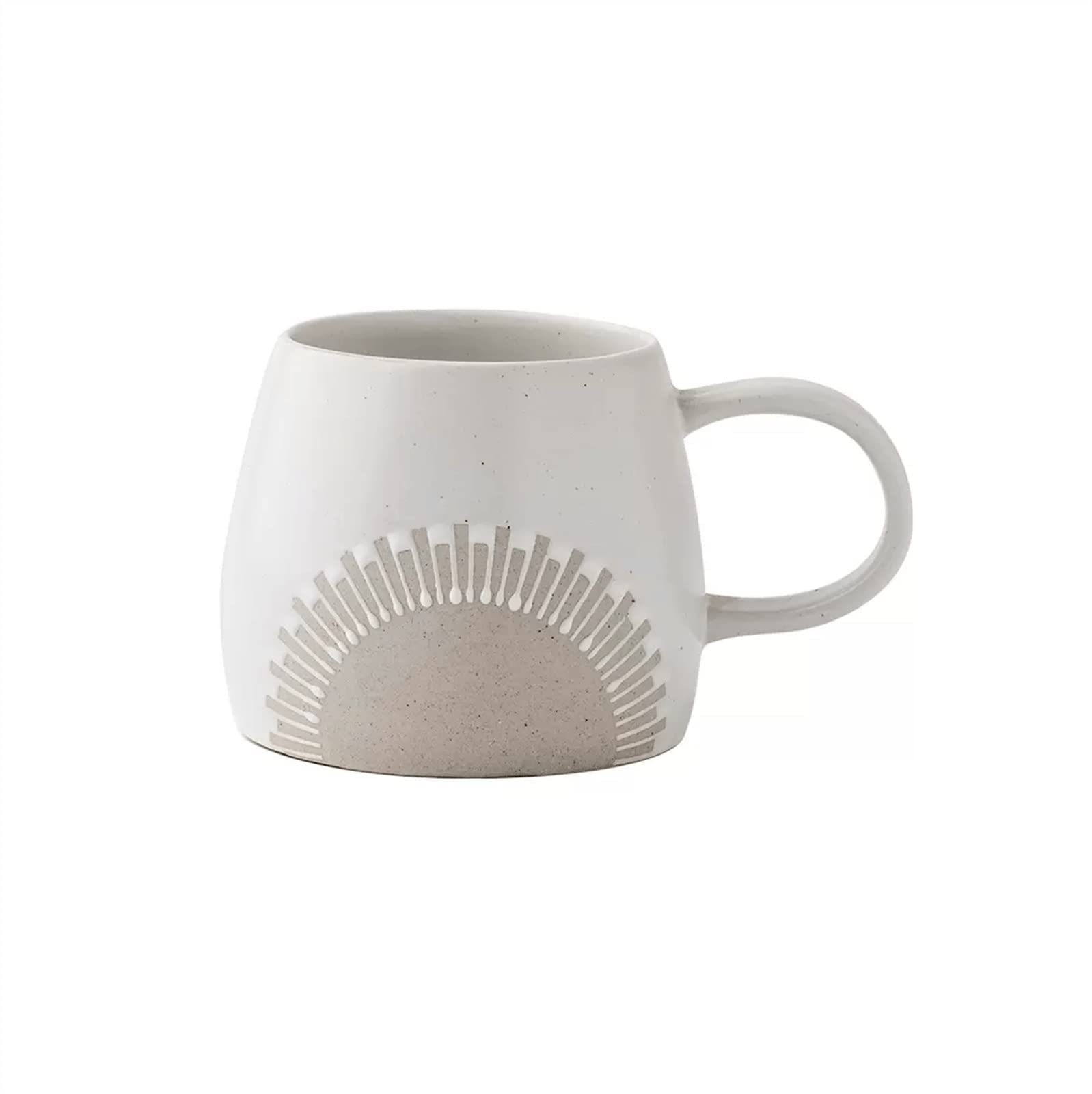 Tazas de café con leche grandes en cerámica de 450ml estilo vintage creativo