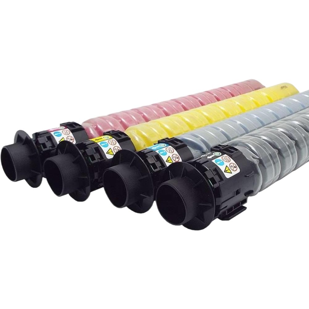 Juego de 4 Cartuchos de Tóner CMYK Compatible con IMC3500 IMC3000 Color Copier Printer