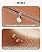 EACHY Travel Makeup Bag, Large Capacity Cosmetic Bags for Women, Waterproof Portable Open Flat Toiletry Bag Make up Bag with Divider and Handle, Gifts for Women (Brown, Large)