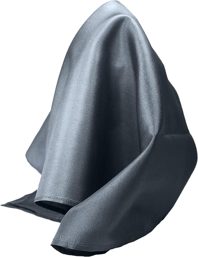 voici France Mens Fashion Accessories Pocket Square Suspenders and Cufflins Satin Fabric Free Size (Pocket Square, Grey)-picture-18