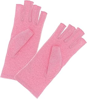 Healifty Gloves for Working Out Fingerless Gloves Pink Gloves Gloves Fingerless Carpal Tunnel Gloves Ankle Support Sports Finger Gloves Tendonitis Gloves