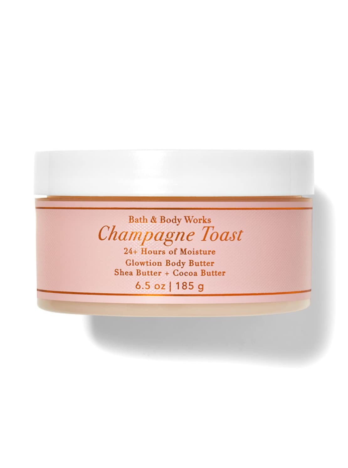 Bath and Body Works Body Care 24+ Hours Moisture Body Butter - SNOWFLAKES & CASHMERE w/Shea & Coco Butter - 6.5 oz (Champagne Toast)