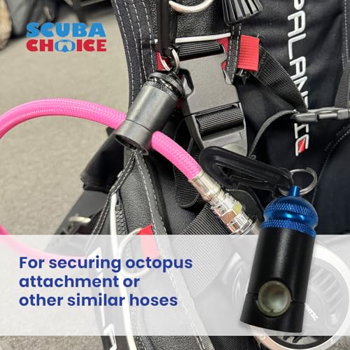 Fixation flexible plongée Scuba-Choice robuste bleu pour détendeur octopus - 4