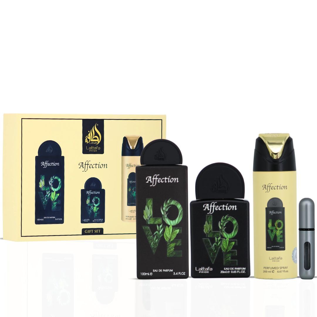 Amazon.com : Lattafa Pride - Affection for Men - 3 Pc Gift Set 3.4