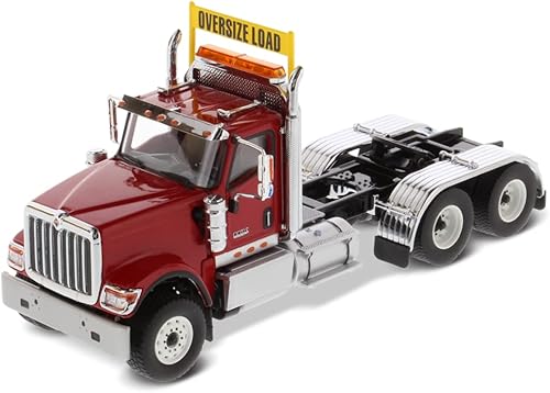 Diecast Masters Tractor tándem de cabina de día internacional HX520 SFFA escala 1:50 | Serie de transporte | Modelo rojo 71002