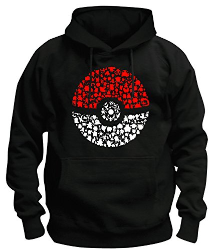 TShirt-People TSP Poke - Sudadera con capucha para hombre, Negro , XL