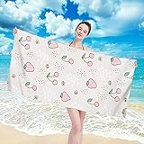 【Uso Amplio】A diferencia de las toallas de algodón esponjosas, nuestra toalla es liviana y ocupa poco espacio, fácil de transportar y almacenar. Perfecta para viajes, campamentos, natación, piscina y playa. Esta toalla playa es incluso un buen regalo para amigos, familias, niños, niños pequeños y adolescentes.