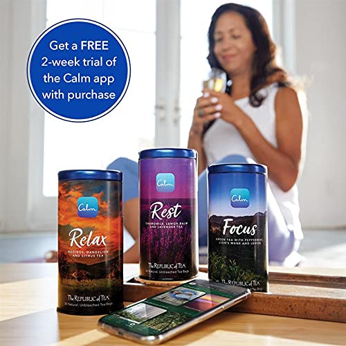 The Republic Of Tea - Calm Health And Happiness Tea Set, 3 Tin Gift Box #TOP5