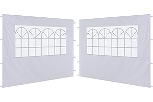 ABCCANOPY 10x10 Canopy Sidewalls - Set of 2 for Increased Privacy and Protection