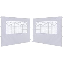 ABCCANOY 2 Packs of 10X10 Canopy Sidewalls with Church, White