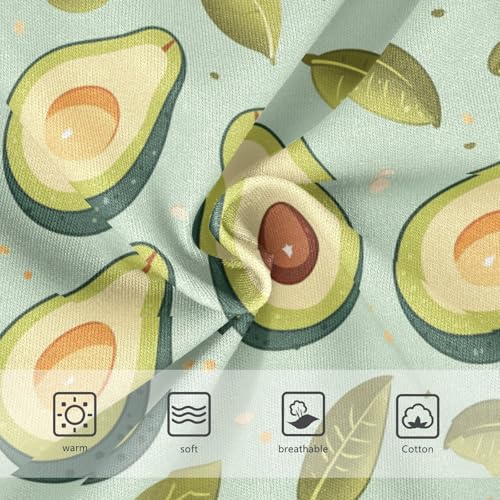 Wusikd Avocado Leaves Girls' Underwear Cotton Girls Briefs Soft Toddler Underwear 2T3