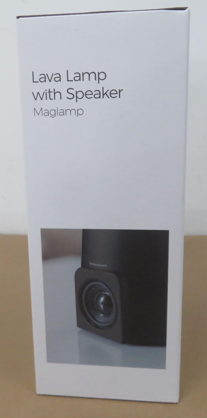 Lampada Lava con Altoparlante Magma con Altoparlante Bluetooth e Microfono - Multifunzionale - Musica - Connessione smartphone - Ricevuta chiamate - Altoparlante di alta qualità 3 W - Rosso