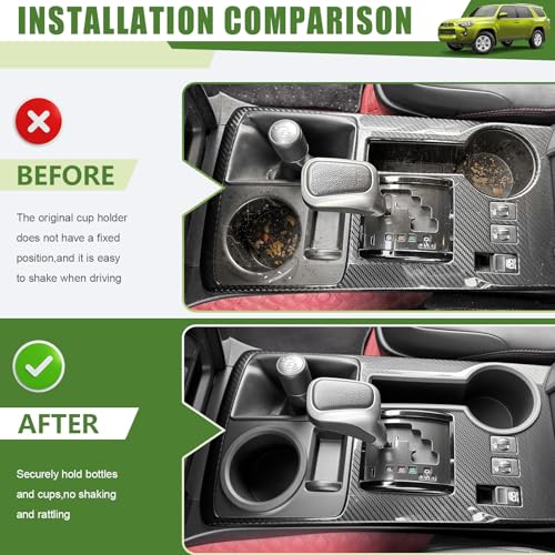 Insertos para portavasos Toyota 4Runner 2014-2024 miniatura 2