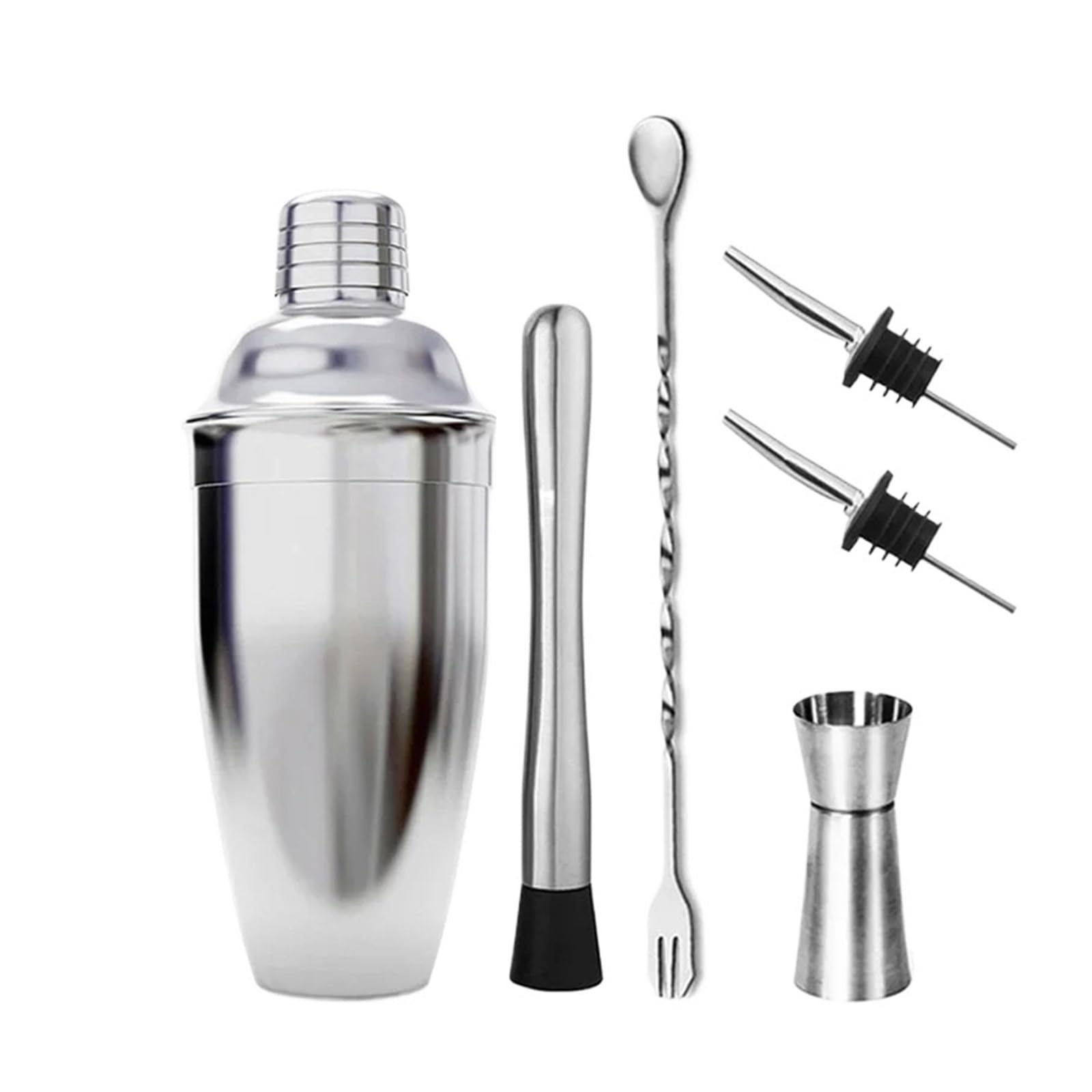 Mezclador de coctelera acero inoxidable for bebidas, herramientas barra fiesta(550ML-9PCS)
