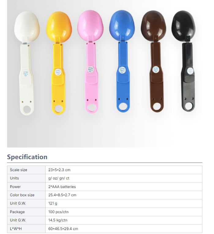 500g/0.1g High Precision Home Kitchen Plastic Scale Electronic Weighing Food Scale Spoon Digital Kitchen Scale