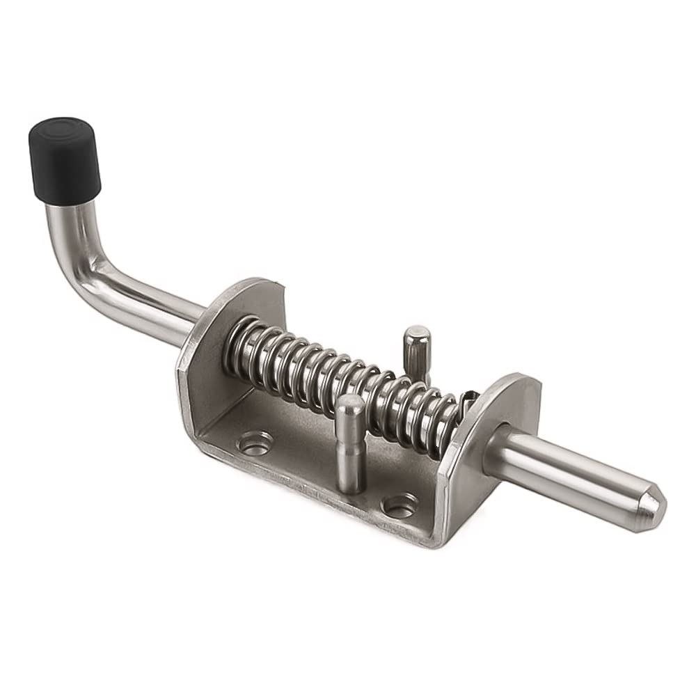 4 Pièces Loquet Ressort Robuste, Acier Inoxydable 304 Verrou Inox
