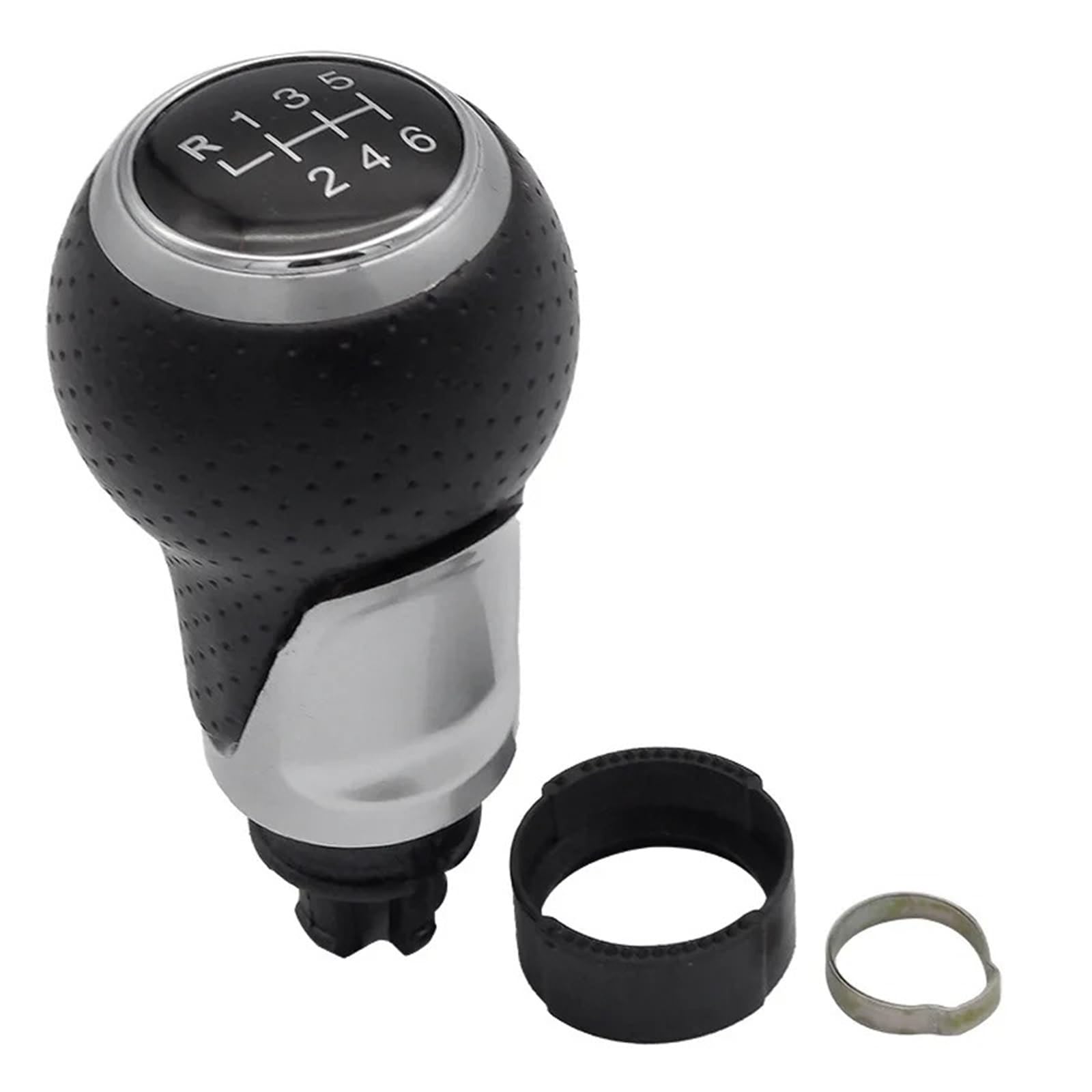 tusgt Gear Shifter Knob Head for Skoda for A3 for A4 B6 B7 B8 for A6 S4 8K for A5 8T for Q5 8R Car Gearbox Shift Knob Head Transmission Parts 12MM(SQ-black-040-6)