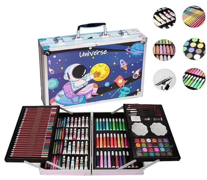 Crafty Cuddle 145 Pieces Art & Craft Painting Box - Suitcase Shape Art, Painting- Sketching, Stationary, Water Colors Vanity Box - All in 1 Art Case Children Birthday Gift (B0DG2W534H) Amazon Price History, Amazon Price Tracker