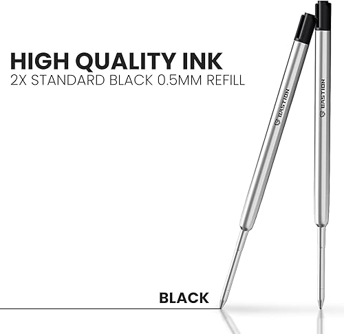 Miniatura 7 de BASTION Recambio de bolígrafo premium, tinta profundamente pigmentada para todos los bolígrafos Bolt Action, recarga de tinta estándar con punta