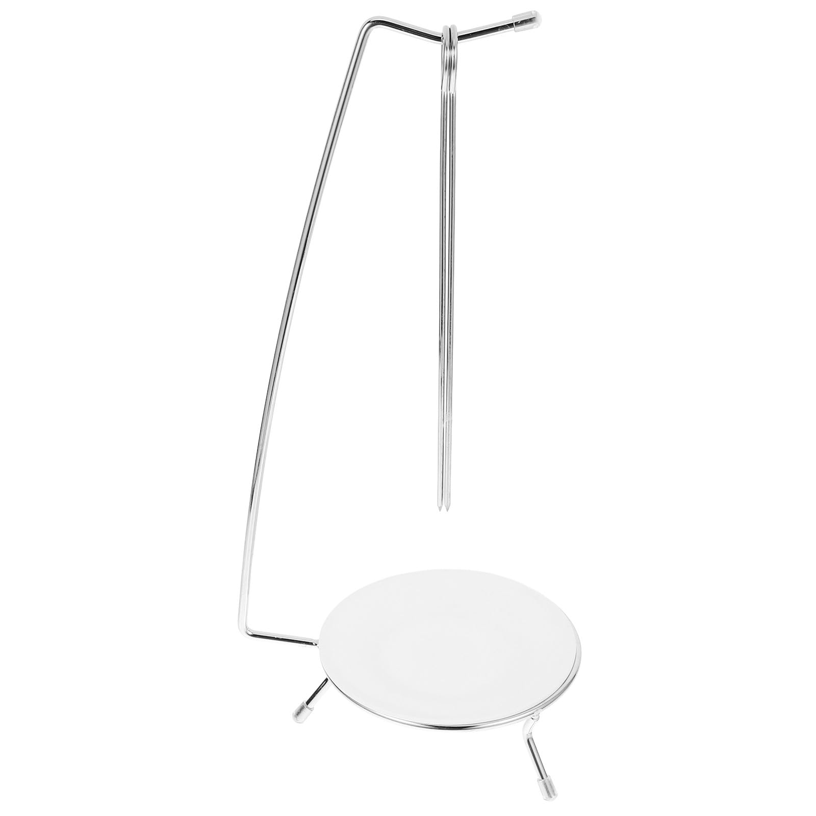 Spiedini per barbecue in acciaio inox con vassoio antigoccia e supporto per vitello per cucinare all'aperto e grigliare la carne, perfetti per gli amanti del barbecue e gli appassionati di grill