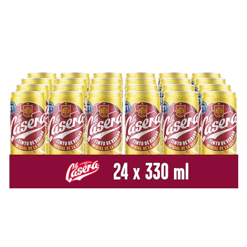 La Casera® Tinto de Verano con Limón - Lata, Pack 24 x 33 cl