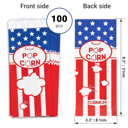 Image of CUSINIUM 1oz Multicolor Paper Bags (100-pack) - Carnival Theme - Customizable