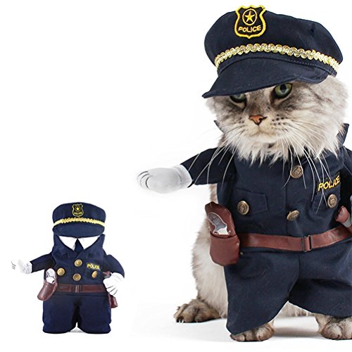 Uniforme Ueetek pour chien et chat, costume cosplay pour les fêtes de carnaval, taille M (pour...