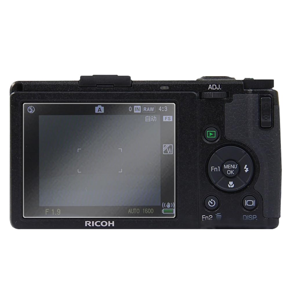 Kepuch 2 Pack Tempered Glass Screen Protector Transparent Compatible for Ricoh GR DIGITAL IV