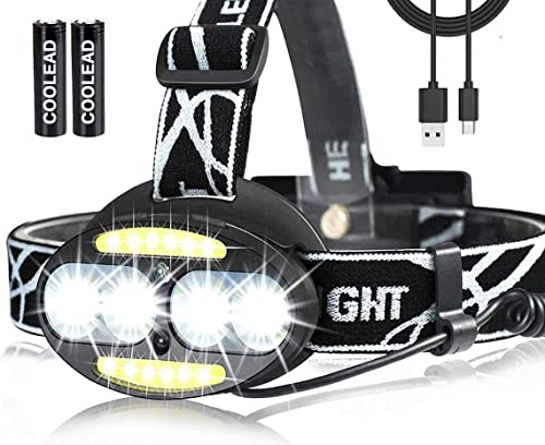 Torcia Frontale Ricaricabile 2000LM 5 Modalità