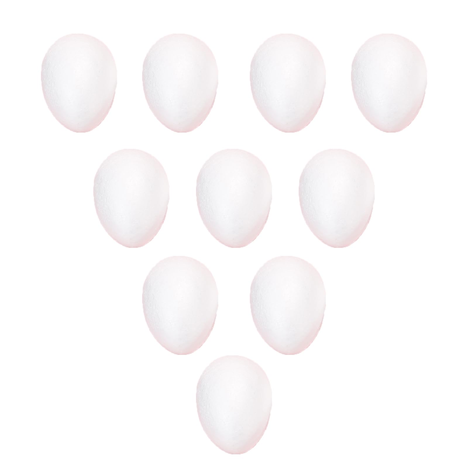Jajka dekoracyjne, styropianowe jajka do rękodzieła, długość 25 cm, do rękodzieła, rękodzieła, malowania, projektów szkolnych (10 szt.)