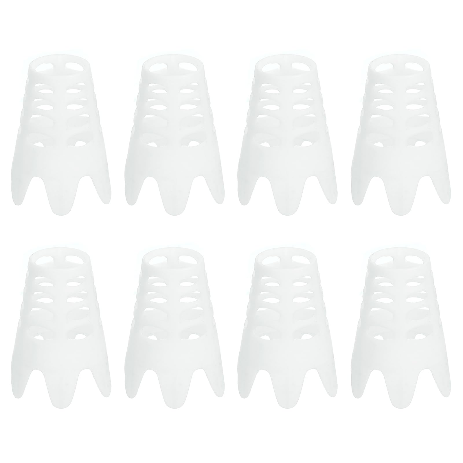 PATIKIL Golf Simulator Tees, 8 Pack Plastic Golf Tees Mat Practice Training for Outdoor Indoor Winter Turf Driving Range, White