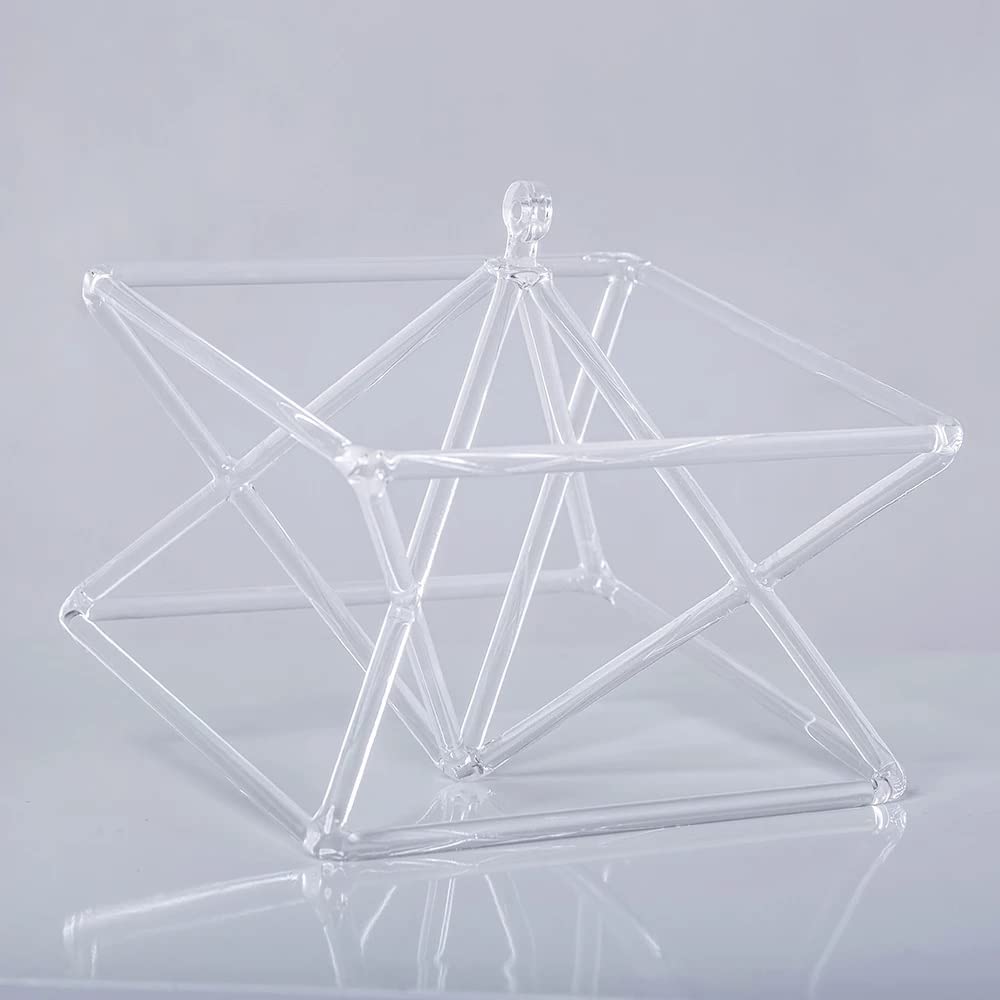 Piramide Di Cristallo Di Quarzo, Strumento Musicale Di Guarigione Ottica Del Suono Dei Chakra, Con Borsa For Il Trasporto E Percussore, For La Meditazione Di Guarigione Del Suono(6 inch)