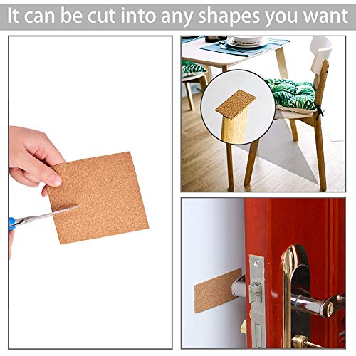 BENECREAT Set van 8 zelfklevende kurk-rechthoekige isolerende kurkplaten voor vloeren, muren, doe-het-zelf, stansen… - Afbeelding 6