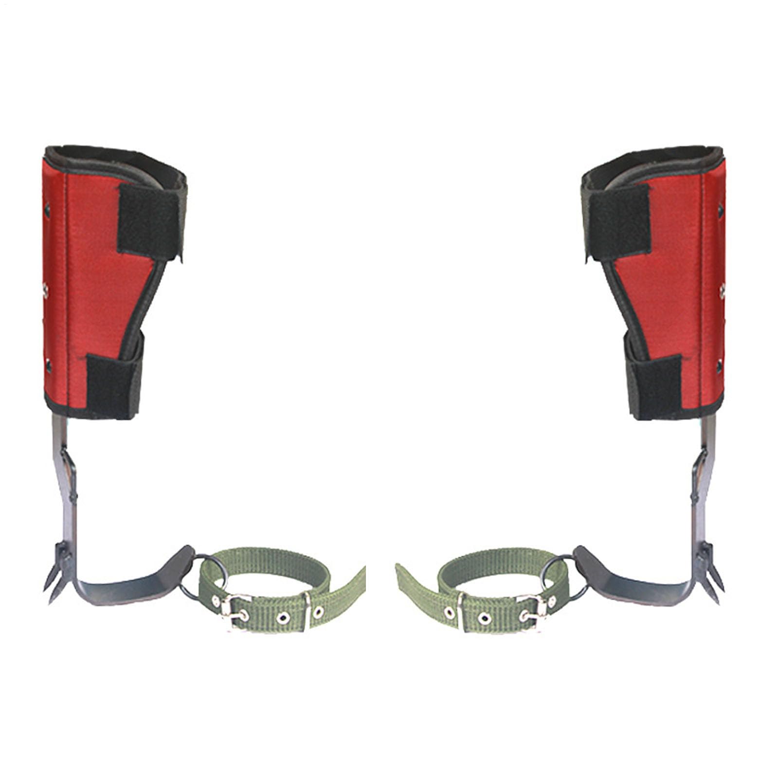 Kletterspitzen,Baumkletterspikes Stange für Baumarbeiten, Jagen, Obstpflücken - Verstellbare Kletterbaumspitzen mit Schuhen, Stiefeln, Stahlpedal