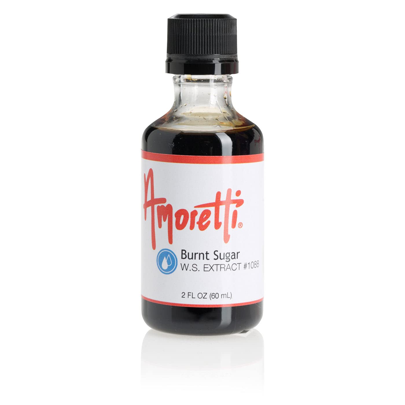 Amoretti - Burnt Sugar Extract Water Soluble 2 oz - Highly Concentrated & Perfect For Pastry, Savory, Brewing, and more, Preservative Free, Vegan, Kosher Pareve, Keto Friendly