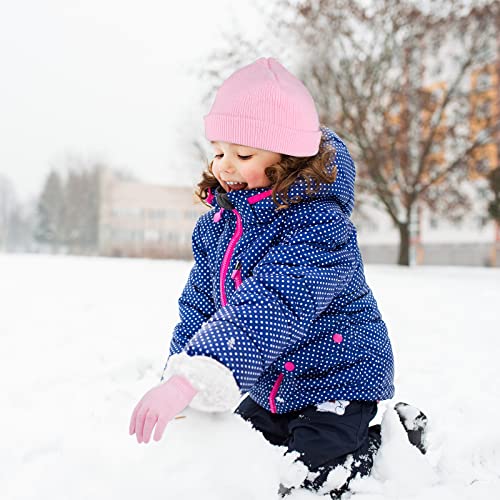 Image of Hicdaw Kids Winter Hats Gloves Scarf Set Baby Mittens Gloves with Pompom Baby Winter Hat Toddler Beanie Hat for Boy Girl