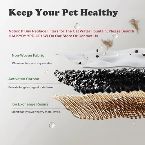 Wireless Cat Water Fountain with Smart App Monitoring, BPA-Free Ensure Safety, 2.5L/84oz Pet Water Fountain, Increase Water Intake, Ultra-Quiet Automatic Cats Dog Dispenser with Hydration Tracking — view 5