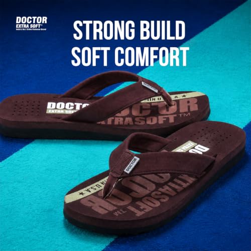 Image of DOCTOR EXTRA SOFT Slipper Care Orthopaedic and Diabetic Super Fitting Comfort Doctor Slipper, DR. Slipper, Flip-Flop, Slides and House Slipper for Men's Men's-FeelGood-D-31