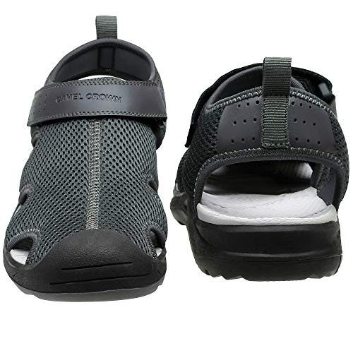 Image of CAMEL CROWN Men's Mesh Hiking Sandals Closed-Toe Beach Sandal for Athletic Outdoor Summer Waterproof